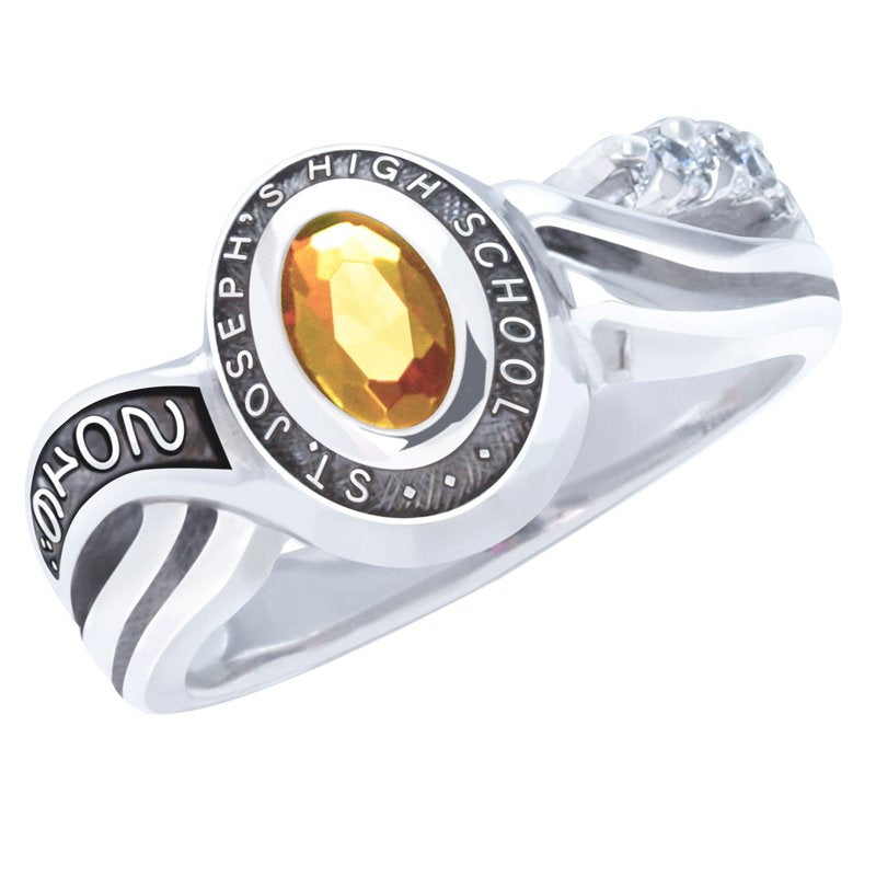 Charisma Ring — SR105DB — Sterling Silver