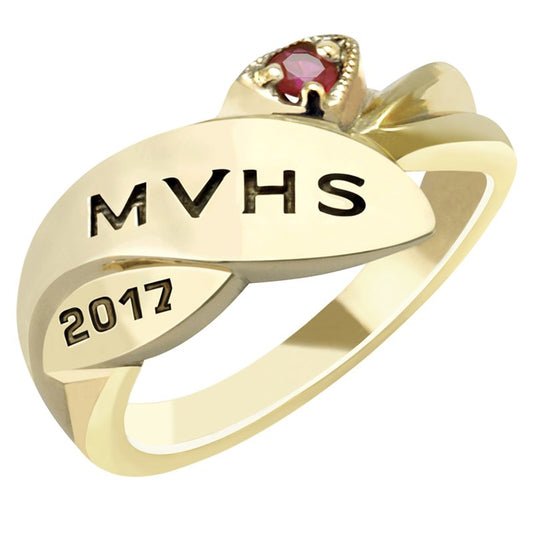 Silhouette Ring — SR123D — Sterling Silver
